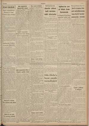  9/4/1941 RESMİ TEBLİĞLER İngiliz tayyarelerinin Almanya ve işgal İngiliz fayyarelerinin İngiliz tayyareleri Bulgaristan'daki