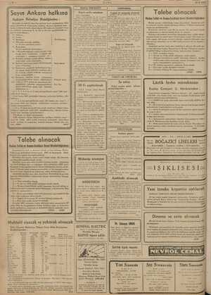    ie 22/9/1941 Sayın Ankara halkına Ankara Belediye Reisliğinden : Hazerde ve seferde kırk beş günden fazla yi e zlima...