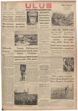  J ULUS Basımevi Çankırı Caddesi esi, Ankara Telgratı uı US Ankara İlkteşrin 1941 L 5 Kum. | General Tojo yeni Basyazarlır ı