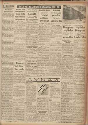  21/8/1942 DIŞ POLİTİKAİ Le ladik de NİN eY İYİNİN Moskova Macar ibi Amiral | Ortaşark ingiliz. | GROZNİ'YE KAR' ALMANLAR...