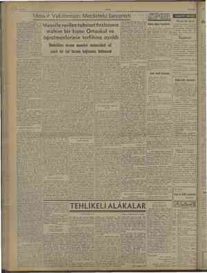    ULUS “ ei 27/5/1949 ) .|e «gli 5 . N .  Maasif Vekilimizin Meclisteki beyanatı SPOR Kamimzi Sel le başı — AN er ği iz b ii