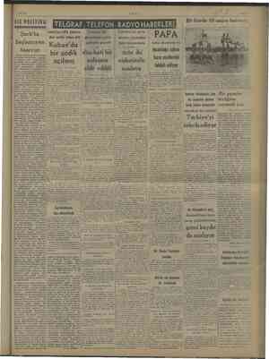  4/6/1943 “Şark'ta başlamıyan Kubar l taarruz : allen verdiği habere görüşmeler çetin safhalar geçirdi dün kati bir anlaşma