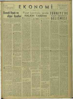  San ka le EB ge i. Pi) ie ses” Yurt ve Düny, etütler, makaleler ve haberl ber ayın bi güncü ia No. 10 -a ekonomisine ait...