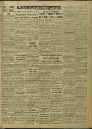    15/12/1945 —— mikail DIŞ POLİT — İKA yı ponya'nı m girmesi üzerine Almanya n © sl bir vaziyet alacaktı? Dör gimden- Ye Öğ