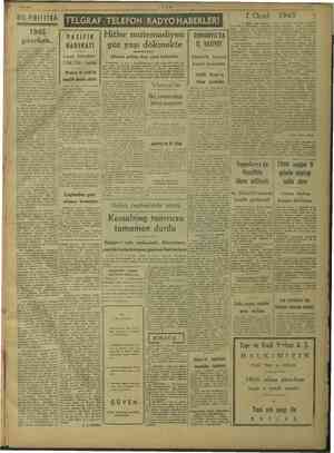  1/1/1945 POLİTİ 1945 girerken.. 7 1 Ocak 1945 ULUS Mic yaşi izo ii Ze) Kol PN İNİN pasirik | Hitler mütemadiyen | ROMANYA'DA