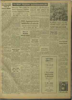    İnn / 3/1/1945 VEVS DIŞ POLİTİKA Fransa V Birleşmiş Mile ğine göre, Fran: Vaşington'dan haber. verildi. | dığı) pi ıştır.