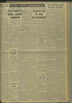    d yirmi TELGRAF-TELEFON -RADYO HABERLERİ Tek dereceli seçim | A. Şükrü ESMER Ele geçen vesikalar M. Beyin tarafında kanunu