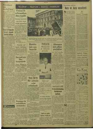    RE. 14/10/1946 Makedonya için maskeli gesi Başı 1 der rai sini TELGRAF“: TELEFON Fransa'da referandum yasi bu çök hik leki