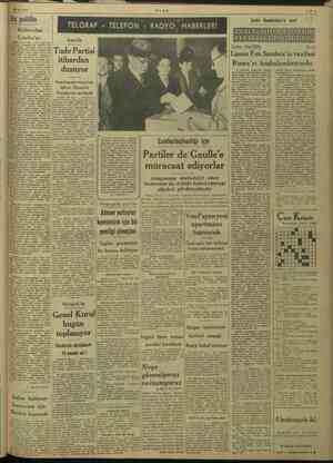   0/1946 Diş politika Kahire'den Londra'ya Lie) İran'da Çeviren: Nihat ERİM No, 47 Fon Sanders'in vazifesi | ude Partisi...