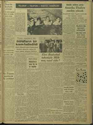  1/11/1948 in ha ler en TELGRAF « TELEFON « RADYO HABERLERİ m a toplantı Amerika Elenlere yasağı yardım edecek Seçimler için