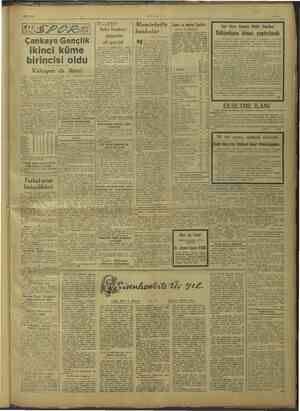    Çankaya ikinci birincisi oldu i da ikinci ;  (siybımmım acin Me bırakılan iki sah günü oy- iki ye Çanağı içlik Kulübü...