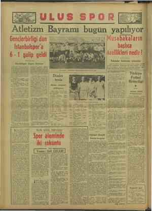    Gençlerbirliği dün İstanbulspor'a © 6-1 galip geldi İstanbulspor bugün dönüyor ileti BAYER ramı kebugin yapılıyor!...