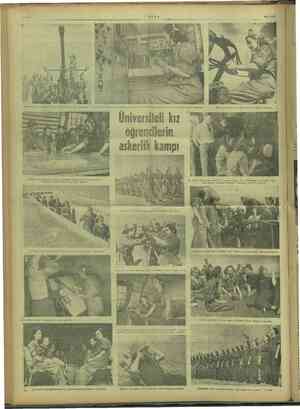      —8— UEUs > 20/7/1947. Üniversiteli kız öğrencilerin askerlik kampı Kadar istasyonlarından telefon veya telsizle verilen