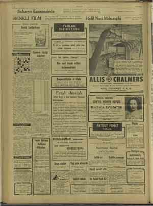    uLus 11/8/1947 . izi ve bilcümle yerli ve ecnebi müstahzaratını Sakar a Eczanesinde biz Yeni gelen İngiliz meyva tuzu büyük