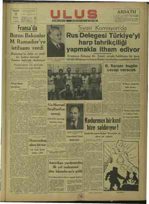    I CAP, dan MÜESSESESİ düesi Ankara Telgraf adre: us Ankara e 23 azarbık. a İşleri Dibüürlüğü EKİM Yazı Yazı İşleri 1947. |
