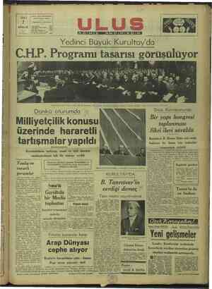    CHP, ULUS MÜESSESESİ | Çanları Caddesi Ankara SALI Telgraf adresi: Ulus Ankara ARALIK | sizin İleri m uatrtuğu ADSL 1947 |