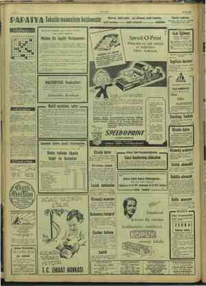    ULUS 16/12/1947 PAIPATYA Taksitle muameleye başlamıştır Manfolar, yünlü roplar, çay-elbiseleri, model tuvaletler, çocuk...