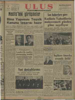    ii /5/1948 kumas” ayan ter- vE e C.H.P. ULUS MÜHSSESESİ PALI | ia akman Telgrat adresi; Ulus Ankara | Sayın Altınsu...