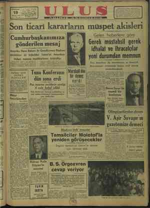    /1948 da PERŞEMBE A. uz Müessesesi anti "Gale — er — Anki Ağustos 1948 di 20 © No. 3785 ME, Kızılcahamam Belediye...