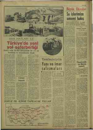    Büyük 29/10/1948 ” . Dâvalar Su işlerimize umumi bakış A ra kabiliyetleri ile yaşama n artlar mek için, ileri memleketler-