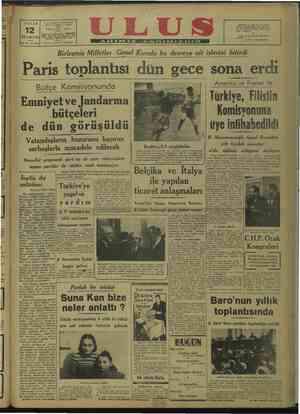        PAZAR C.E. Partisi Ulus Müessesesi E Tank dde Ankara atür Çankırı Gaddlesi lesi — » 12 lr ZE — Anar ban ARALIK 1948...