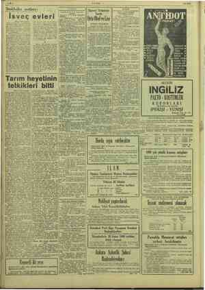    ULUS 6/2/1949 İLLER ” Stokholm notları: vok evleri : saycalai artmanl, Fatsa'da bir P. 7. ediler: Samsun P .T. T. Bölge...