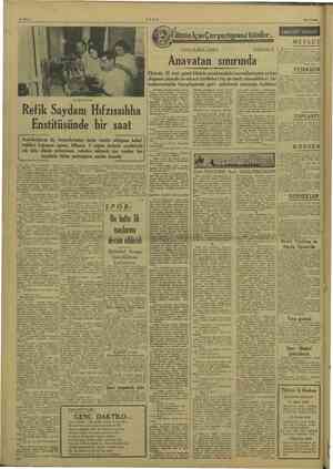    30/3/1949 CEMİYET HAYATI MEVLÜT Ankara Emniyet Ücüncü Sube Müz 'Tefrika No: 33 d Gi e si a ivan ve esimi eline sınırın li