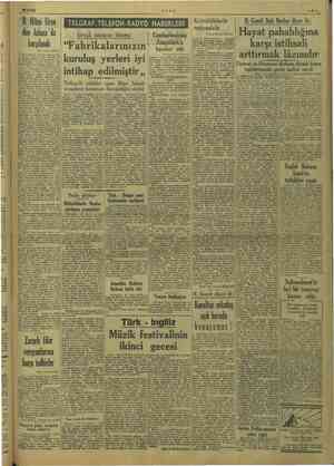    — 9/4/1949 B. Hilmi Uran dün Adana'da karşılandı Başı 1 inci sayfada İl İdare Kurulu gizler, Halkeyi İdi re Heyeti e C.H. e