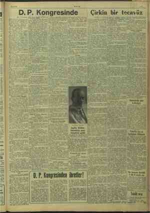    25/6/1949 : Başı 1 inci sayfada tanbul'a bir cenaze heyeti iz tan ve Hükümet programın: Ya edilmiş bir dilek atesi ur ma