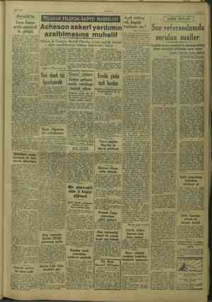    14/7/1949 Ayvalık'ta ÜLUS Tarım Baka Tie mia Adhiször siker ya rdımın Be m azaltılmasına muhalif | Hoffman da Truman'a,...