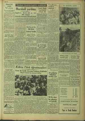      28/7/1949 Olimpia'daki | sergide Türk pavyonu Sovyet Rusya X inci sayfada) Marshall yardımı | Yves lm protesto etti atila