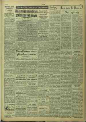  6/9/1949 Batı'nın yeni istihkâmı Tü ürkiye Ikinci Dünya Harbi s Türkiye'de ünhiabirlik agi bir ene gazetecisi hakkı- mızda