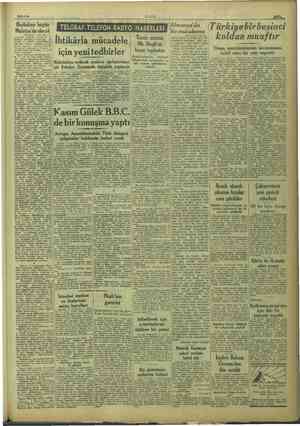  10/9/1949 ULUS Hi BIR. Başbakan bugün Almanya'da 7 ; ; : Malaya olcak ! birmihekeme iğ vi yim ii a a / İhtikârla mücadele şe