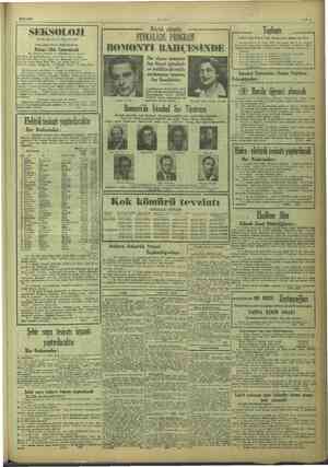    18/9/1949 ULUS ei EKSOLOJİ Toplantı p Ankara İşçi Evleri Yapı Kooperatifi Başkanlığından: CİNSİ BİLGİLER MECMUASI g e Eylül