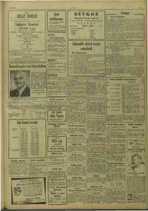    8/10/1949 : ULUS sie Ş BEY Sermaye | RANT BANKASI e üstakim barekâtım sayesinde Anafartalar Po- Vadesiz tasarruf kli. sa ni