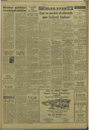    —.. 18/10/1948 Memur ve sosyal zamlar din yakalandı ışı 2 inci sayfada) bütü yk müddetlerince dala lm Dülger çalışmak...