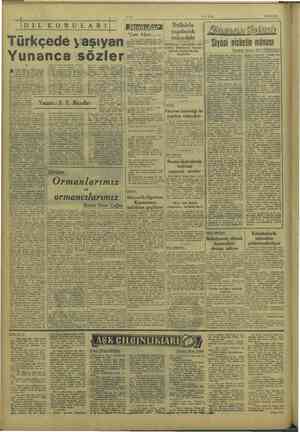  e 19/10/194$ | pri İ | KONULARI)| ürkçede yaşıyan unanca sözler: vrupa kültür - çevresinin ilk va Komekes, il > tarihçisi...