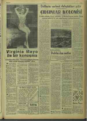  vE i BEÇELCY EA p TeTER Le Mili Yi 15/10/1949 di Güzellik müsabakaları kraliçesi Virginia Mayo Virginia Mayo ile bir ei Güzel