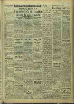    Yirek- hbüz ka 20/10/1949 İnönü'nün dünkü ziyaretleri 1 1 inci sayfada) iştir. Rıza karşısında Amerika İdeoloji savaşı |