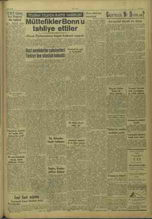    a r 2/11/1949 ULUS C.H.P. Çerkeş İnce Kongresi pe EE vin Mü üttefikler Bonn UÜ: — ) tahliye etiler HP. Bölge Maret “en izli