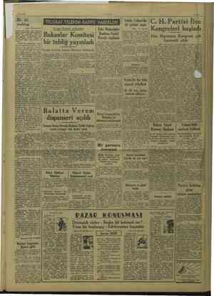   6/11/1945 ULUS —i— il LEY | Gi C. H. Partisi İlce Avmupa Konseyi toplantılar Eski Muharipler |, “<<-- Kongreleri başladı