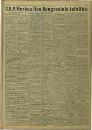    28/11/1949 ii ULUS . —İR.. G.H.P. Merkez İlce Kongresinin re Bas 1 aci Sayfada) büyük kurucusunun adı kadar ebedi...