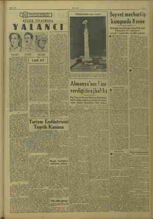    20/11/1949 KÜÇÜK TİYATRODA YALANCI cileri boj bol güldürmeğe muvaffak oluyor. rin temsilin: İN xe hazeketli kont Lelio...