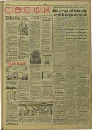    30-11-1949 w FİRENK YEMİŞİ Kerim YUND ad altindaki yemiği ve bit- köy sanyor musunuz? Öyle umu- Anlatan: Tezel Amca az...