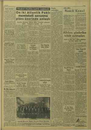    2-12-1949 İman meselesi Celâl Bayar'ın tüccar dosila- rının gazetesi telâşa düşmüş Başbakan geçen pazar gün konuşma yaptı