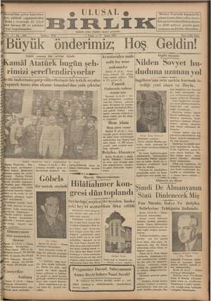 Ulusal Birlik (İzmir) Gazetesi 17 Şubat 1935 kapağı