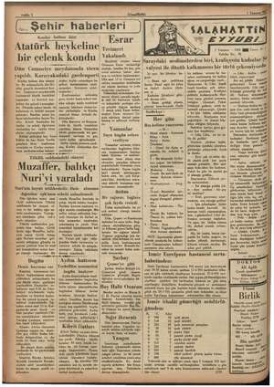    m m m Ee e ii ŞE Sahife 2 (OlusalBirlik) 1 Temmuz 72 « Şehir haberleri | Kızılay haftası bitti Atatürk heykeline bir çelenk