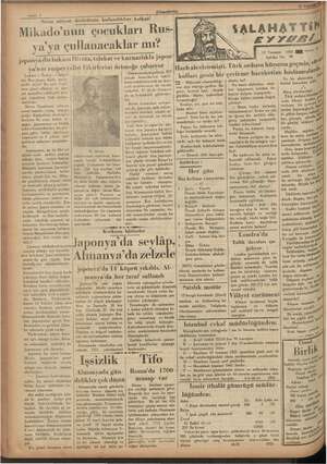    Gy #ahiie 2 aş istiyen de Mikado'nun çocukları Rus- vletlerin kullandıkları kalkan! a ya'ya çullanacaklar mı? i ponye dış