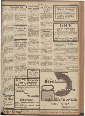    Sahife 3 HİKÂYE İ Gazetedeki ilân i Şa enlerde elime geçirdi- bir ai sayifelerini tıştırıyor. Gözüme şö; söyle bir ilân...