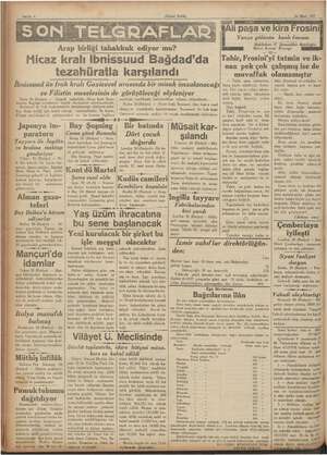    Alip birliği Sakikeal üiğor mu? Hicaz kralı Ibnissuud Bağdad'da tezahüratla karşılandı İbnissuud ile İrak kralı Gazievvel